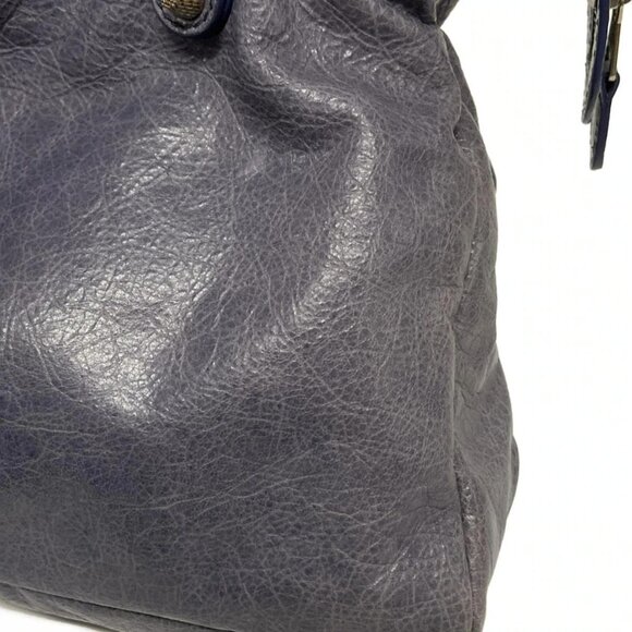 Auth BALENCIAGA The Giant Town 285434 Blue Leather - Handbag - Picture 12 of 15